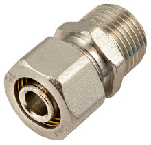 Nippel til PEX-rør 1/2" x 16 mm